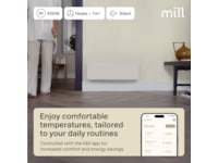 Mill Glass Smart WiFi Gen 4 panelovn 500W Varmepaneler