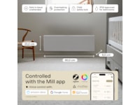 Mill Glass Smart WiFi Gen 4 panelovn 500W Varmepaneler