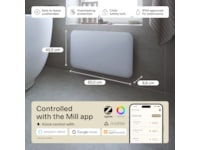 Mill Invisible Smart WiFi Gen 4 panelovn 700W (hvid) Varmepaneler