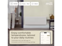 Mill Glass Smart WiFi Gen 4 panelovn 1300W (hvid) Varmepaneler