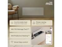 Mill Glass Smart WiFi Gen 4 panelovn 1300W (hvid) Varmepaneler