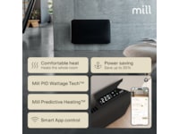Mill Invisible Smart WiFi Gen 4 panelovn 700W (sort) Varmepaneler