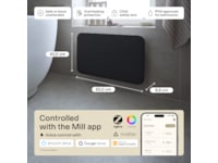 Mill Invisible Smart WiFi Gen 4 panelovn 700W (sort) Varmepaneler