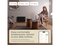 Mill Invisible Smart WiFi Gen 4 panelovn 700W (sort) Varmepaneler