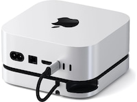 Satechi Mac Mini M4 Stand & Hub (sølv) Dockingstation og USB-hub