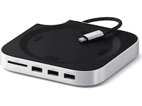Satechi Mac Mini M4 Stand & Hub (sølv) Dockingstation og USB-hub