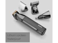 BaByliss Super X Metal 15-i-1 trådløs multitrimmer (sort) Hårtrimmer
