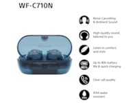 Sony WF-C710N Trådløse høretelefoner, Earbuds med mikrofon (blå) In-ear høretelefoner