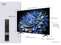 TCL 4K QLED Google TV 75T69C 70 - 79 tommer TV