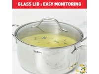 Tefal Intuition 7-delers grydesæt rustfrit stål B864S734 Tilbehør til komfurer, kogeplader og ovne