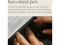 reMarkable Paper Pro Type Folio tastaturdeksel (basalt) Tilbehør til digitale paper