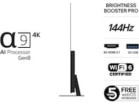 LG 83" C5 AI 4K OLED Smart TV (2025) + Soundbar Over 80 tommer TV