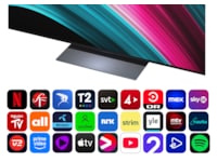 LG 83" C5 AI 4K OLED Smart TV (2025) + Soundbar Over 80 tommer TV