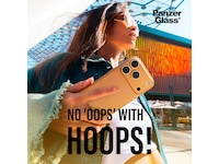 PanzerGlass iPhone 17 Pro / 17 Pro Max / 16 Pro / 16 Pro Max Hoops Linsebeskytter (glitter gold) Skærmbeskyttelse mobiltelefon