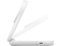 Belkin UltraCharge 2-i-1 Qi2 trådløs oplader (hvid) Trådløs oplader