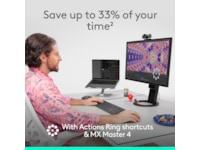 Logitech MX Master 4 Trådløs Ergonomisk Mus (lysegrå) Mus