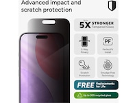 InvisibleShield Glass Elite  iPhone 17 Pro Privacy Skærmbeskytter Skærmbeskyttelse mobiltelefon