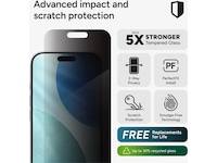 InvisibleShield Glass Elite Privacy Skærmbeskytter iPhone 17 Skærmbeskyttelse mobiltelefon