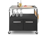 Austin and Barbeque Sidebord med opbevaring Udendørsgrill – vogne