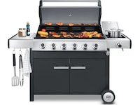 Austin and Barbeque Klassisk gasgrill 6 brændere Udendørsgrill