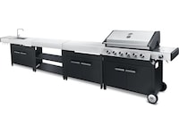 Austin and Barbeque Klassisk gasgrill 6 brændere Udendørsgrill