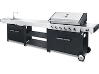 Austin and Barbeque Klassisk gasgrill 6 brændere Udendørsgrill