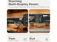 Satechi Thunderbolt 5 CubeDock™ med SSD-kabinet Dockingstation og USB-hub