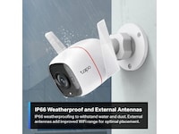 TP-Link Tapo C310 WiFi udendørs overvågningskamera (hvid) - 2pk Overvågningskameraer