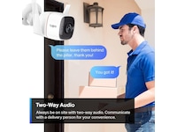 TP-Link Tapo C310 WiFi udendørs overvågningskamera (hvid) - 2pk Overvågningskameraer