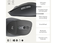Logitech Signature Comfort M850 L trådløs mus (graphite) Mus