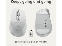 Logitech Signature Comfort M850 L trådløs mus (hvid) Mus