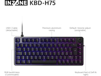 Sony INZONE KBD-H75 Gaming Tastatur 75% TKL Gamingkeyboard