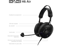 Sony INZONE H6 Air gaming-headset med åben bagside (sort) Gamingheadset