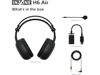 Sony INZONE H6 Air gaming-headset med åben bagside (sort) Gamingheadset