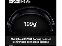 Sony INZONE H6 Air gaming-headset med åben bagside (sort) Gamingheadset