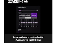 Sony INZONE H6 Air gaming-headset med åben bagside (sort) Gamingheadset