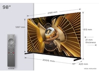 TCL X11L 98” SQD-Mini LED 4K Smart TV (2026) Over 80 tommer TV