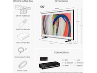 Samsung 55" The Frame QLED 4K Smart TV (2026) 50 - 59 tommer TV