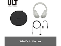 Sony ULT WEAR trådløse hovedtelefoner Over-Ear (hvid) + Sony WI-C100 Høretelefoner