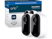 Arlo Essential 3 HD udendørs overvågningskamera 2-pack + Video Doorbell Overvågningskameraer