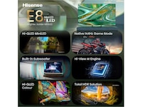 Hisense 75" E8S MiniLED Smart TV (2026) 70 - 79 tommer TV