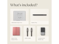 reMarkable Paper Pure 10,3" + Marker Plus + Sleeve Folio (desert pink) Digitale paper