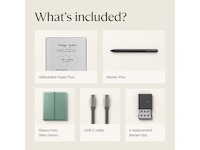 reMarkable Paper Pure 10,3" + Marker Plus + Sleeve Folio (mist green) Digitale paper