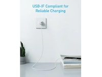 Anker 322 PowerLine USB-A til USB-C kabel 0,9m (hvid) USB-kabler