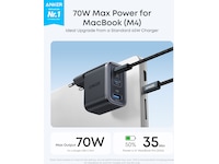 Anker Nano 70W Vægoplader (sort) Mobilopladere