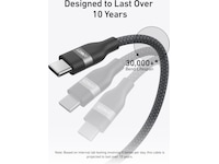 Anker 240W USB-C flettet kabel 1m (sort) USB-kabler