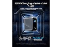 Anker Prime 160W 3 porter lader (sølv) Mobilopladere