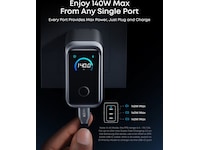 Anker Prime 160W 3 porter lader (sølv) Mobilopladere