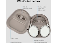 Sennheiser MOMENTUM 5 trådløse hovedtelefoner, Over-Ear (sort) Høretelefoner