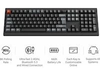 Keychron V6 Ultra 100% 8K Brown Trådløst Gamingtastatur Gamingkeyboard